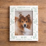 Personalised Dog Memorial Photo Frame 7x5 Forever Loved