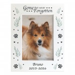 Personalised Dog Memorial Photo Frame 7x5 Never Forgotten