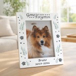 Personalised Dog Memorial Photo Frame 7x5 Never Forgotten