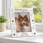 Personalised Dog Memorial Photo Frame 7x5 Never Forgotten