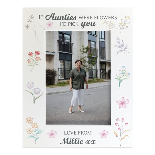 Personalised Gift For Auntie Floral Picture Frame Thank You Gift Personalised Gift For Auntie Floral Picture Frame Thank You Gift