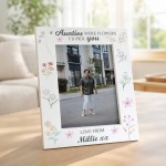 Personalised Gift For Auntie Floral Picture Frame Thank You Gift Personalised Gift For Auntie Floral Picture Frame Thank You Gift