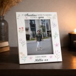 Personalised Gift For Auntie Floral Picture Frame Thank You Gift Personalised Gift For Auntie Floral Picture Frame Thank You Gift