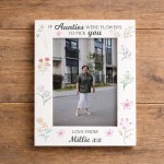 Personalised Gift For Auntie Floral Picture Frame Thank You Gift Personalised Gift For Auntie Floral Picture Frame Thank You Gift