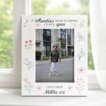 Personalised Gift For Auntie Floral Picture Frame Thank You Gift Personalised Gift For Auntie Floral Picture Frame Thank You Gift