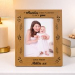Personalised Auntie Gift For Birthday Christmas Auntie Frame