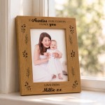 Personalised Auntie Gift For Birthday Christmas Auntie Frame