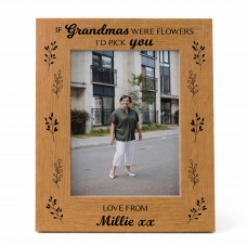 Grandma Gift For Mothers Day Birthday Personalised Photo Frame