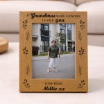 Grandma Gift For Mothers Day Birthday Personalised Photo Frame