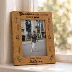 Grandma Gift For Mothers Day Birthday Personalised Photo Frame
