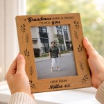 Grandma Gift For Mothers Day Birthday Personalised Photo Frame