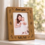 Mum Gift For Birthday Christmas Mothers Day Mum Picture Frame