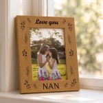 Nan Gift For Birthday Christmas Mothers Day Nan Picture Frame