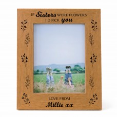 Personalised Sister Photo Frame Sister Gift For Sister Birthday