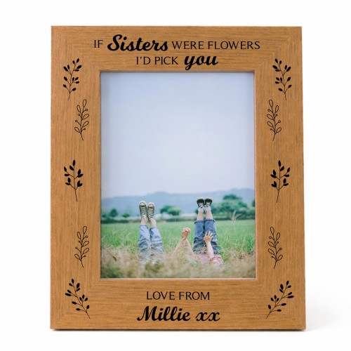 Personalised Sister Photo Frame Sister Gift For Sister Birthday