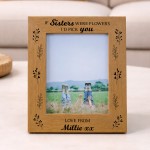 Personalised Sister Photo Frame Sister Gift For Sister Birthday