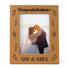 Congratulations Gift For Couple Mr And Mrs Photo Frame