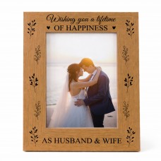Congratulations Gift For Couple Lifetime Of Happiness Frame