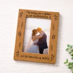 Congratulations Gift For Couple Lifetime Of Happiness Frame