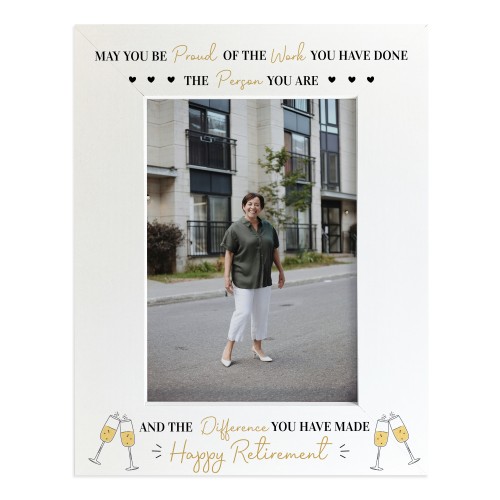 Retirement 7x5 Photo Frame Happy Retirement Gifts For Men Women