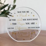 Happy Retirement Acrylic Plaque Gift for Colleague Friend Boss