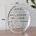 Happy Retirement Acrylic Plaque Gift for Colleague Friend Boss