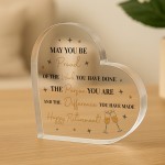 Retirement Acrylic Plaque Happy Retirement Gift for Colleague