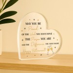 Retirement Acrylic Plaque Happy Retirement Gift for Colleague