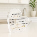 Retirement Acrylic Plaque Happy Retirement Gift for Colleague