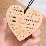 Retirement Gift For Colleagues Coworkers Wooden Hanging Heart