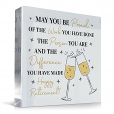 Retirement Gifts For Colleagues Friends Happy Retirement Plaque