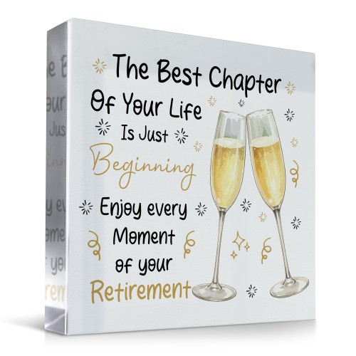 Retirement Gifts For Women Men Acrylic Plaque Retirement Gifts