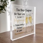 Retirement Gifts For Women Men Acrylic Plaque Retirement Gifts