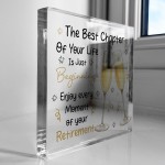 Retirement Gifts For Women Men Acrylic Plaque Retirement Gifts