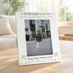 Retirement Gift For Women 7x5 White Photo Frame Congratulations 