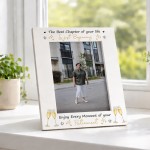 Retirement Gift For Women 7x5 White Photo Frame Congratulations 