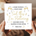 Funny Retirement Card For Women Congratulations On Retirement Funny Retirement Card For Women Congratulations On Retirement