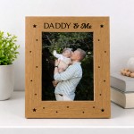 Daddy Gift For Birthday Christmas Daddy And Me Oak Photo Frame