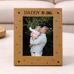 Daddy Gift For Birthday Christmas Daddy And Me Oak Photo Frame