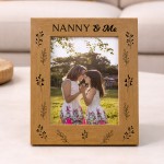 Nanny Gift For Birthday Christmas Nanny And Me Photo Frame Gift