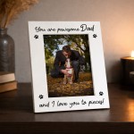 You Are Pawesome Dad Photo Frame Gift From Dog Dad Birthday