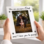 You Are Pawesome Dad Photo Frame Gift From Dog Dad Birthday