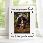 You Are Pawesome Dad Photo Frame Gift From Dog Dad Birthday