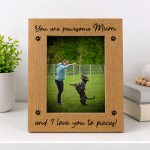 You Are Pawesome Mum Photo Frame Gift From Dog Mum Birthday Gift