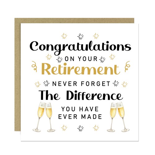 Happy Retirement Card Congratulations on Your Retirement