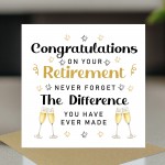 Happy Retirement Card Congratulations on Your Retirement