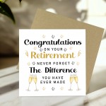 Happy Retirement Card Congratulations on Your Retirement