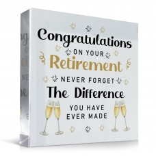 Retirement Plaque Congratulations on Your Retirement Colleague