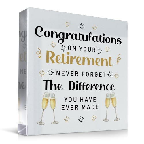 Retirement Plaque Congratulations on Your Retirement Colleague