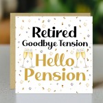 Funny Retirement Card With Kraft Envelope Goodbye Tension